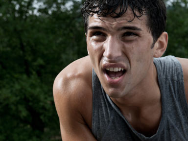 sweaty runner
